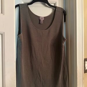 Gray Shell Top from Easywear by Chico's, Size 2 or L, Great Condition!!!